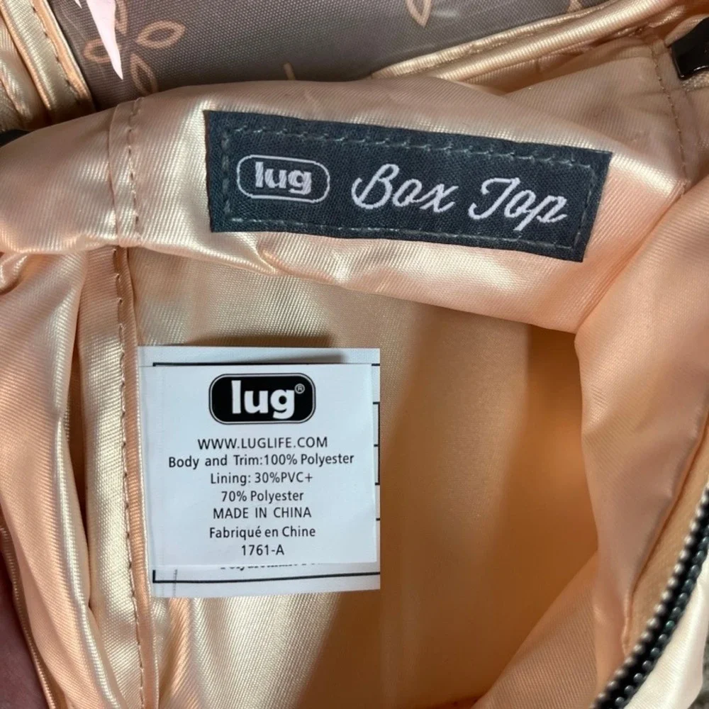 NWT Lug Boxtop Cosmetic Case Metallic Gold Travel Makeup Pouch Bag NEW
